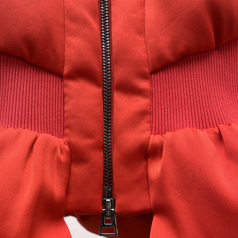 Cotton-Padded Flare Sleeves Quilt Short Jacket