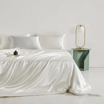 100% Mulberry Silk Duvet Cover 22MM Solid Color Silk Bedding