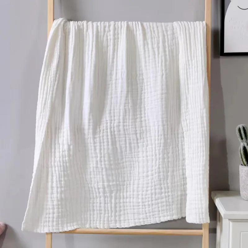 6 Layer Cotton Gauze Baby Blanket Newborn Muslin Baby Bath Towel Soft Swaddle Wrap Stroller Blanket Lange Bedding Items