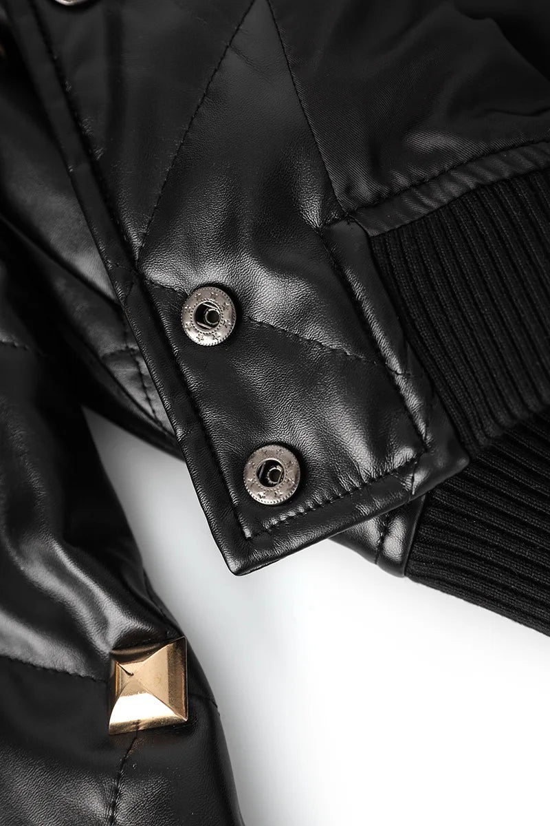 Diamond Quilted Press Studs Jacket