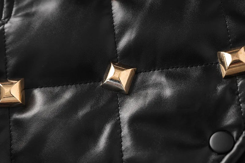 Diamond Quilted Press Studs Jacket