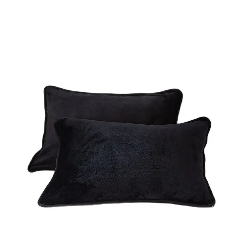 Luxury Velvet Pillowcase 48x74cm Solid Color Soft Skin Pillow Case Pillow Cover Bedding Flannel Fabric Warm And Smooth