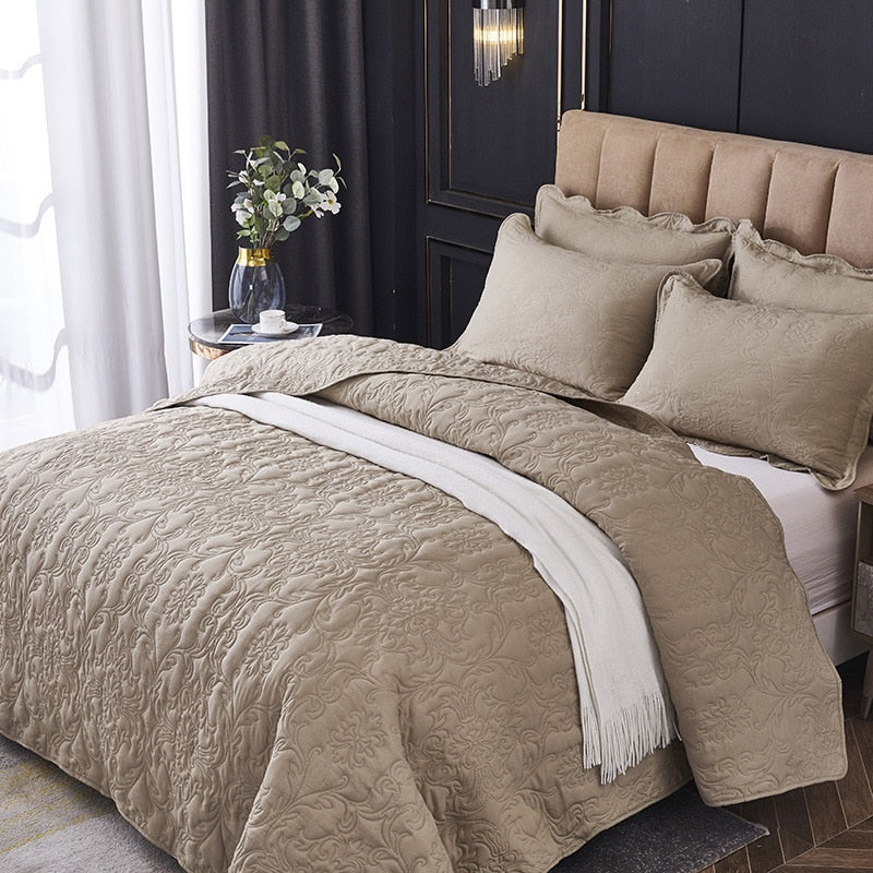 Bedspread on Bed Quilt Set Queen Size 3PCS/1PC Quilted Blanket on Bed 220x240cm Bed Cover Coverlet for All Season