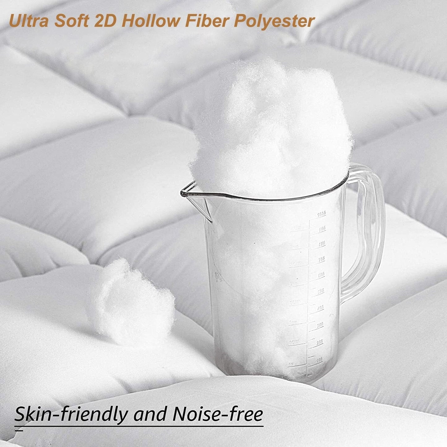 Peter Khanun White Duvet 300g/m2 Soft Microfiber Quilt 4 Seasons Winter Comforter Blanket Plush Microfiber Fill Machine Washable