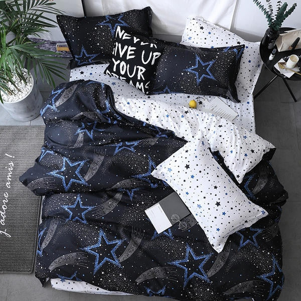 Cotton Pastoral Flower Cartoon Style Fashion Bedding Bed Cover Bed Sheet Duvet Cover Pillowcase 4pcs Bedding Sets/Queen