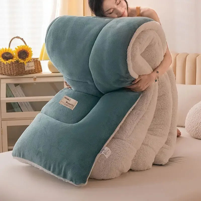 New Silk Cotton Quilt Winter Quilt and Cotton Quilt Are Thickened To Keep Warm Winter Single and Double Duvet with Plush Core