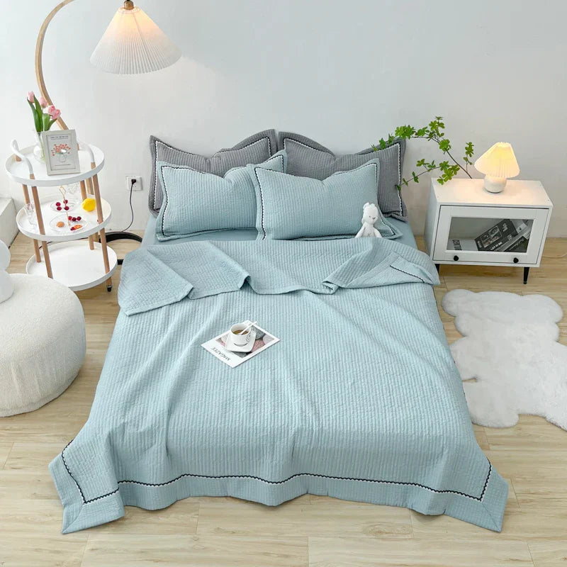 Bubble Yarn Blanket for Bed Single/Queen Size Bedspreads for Summer Plain Lace Quilt/Comforter for Sofa(pillowcase need order)