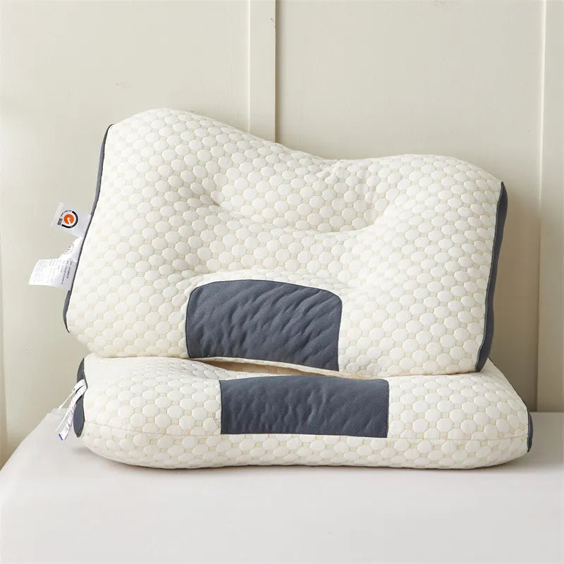 3D Neck Pillow High Elastic Neck Protection Height Optional For Sleeping Soft Porosity Washable Pillows Bedding For Hotel Home