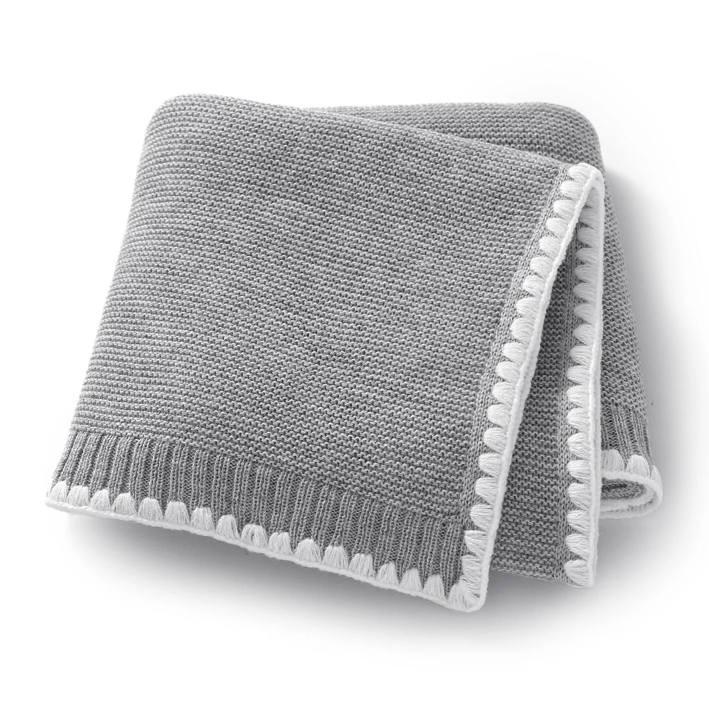 Baby Blankets Knitted Newborn Boy Girl Bedding Quilt 90*70CM Plaid Infant Stroller Swaddle Envelop Wrap Fashion Solid Super Soft