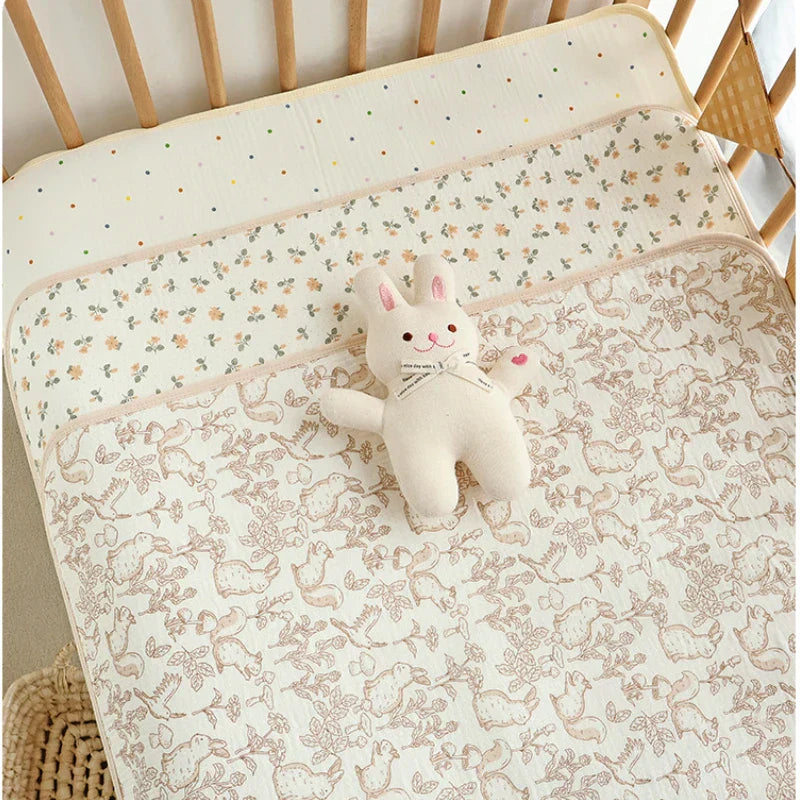 Cotton Baby Diaper Changing Mat Washable Large Size Diaper Changing Pad Covers Waterproof Children's Bed Sheet Bedding Items