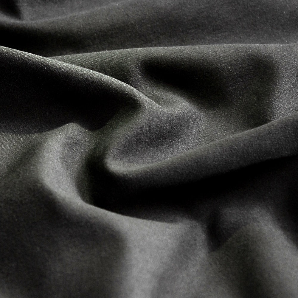 Home Textile Solid Color Duvetcover&2pcs Pillowcase Bed Quilt Cover Bedding Linens Set King 104*90 Inch Queen 90*90 Inch