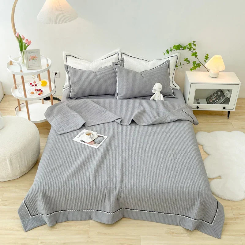 Bubble Yarn Blanket for Bed Single/Queen Size Bedspreads for Summer Plain Lace Quilt/Comforter for Sofa(pillowcase need order)