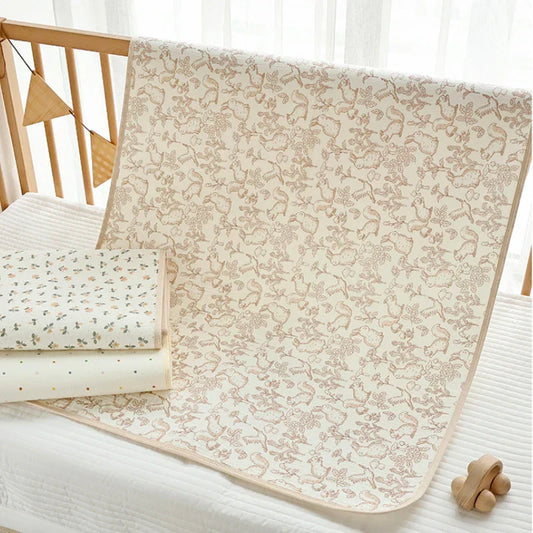 Cotton Baby Diaper Changing Mat Washable Large Size Diaper Changing Pad Covers Waterproof Children's Bed Sheet Bedding Items