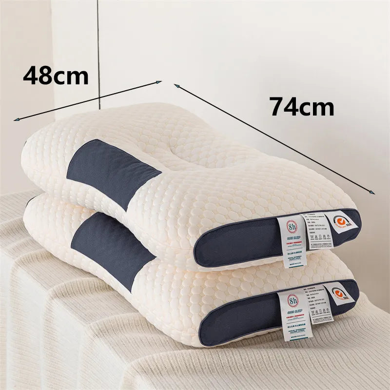 3D Neck Pillow High Elastic Neck Protection Height Optional For Sleeping Soft Porosity Washable Pillows Bedding For Hotel Home