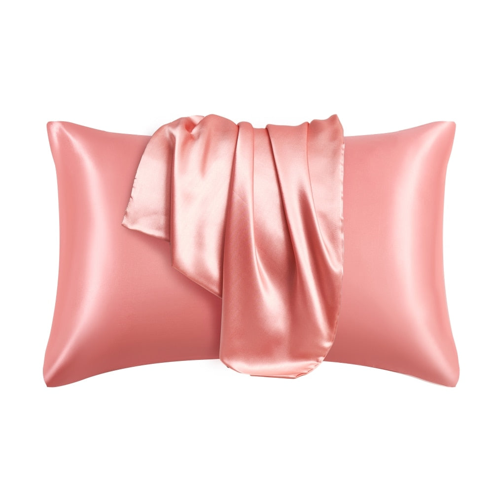 100% Natural Mulberry Silk Pillowcase White Black Grey Khaki Blue Pink Sliver Bed Pillow Covers Luxury Cases Home Bedding Decor