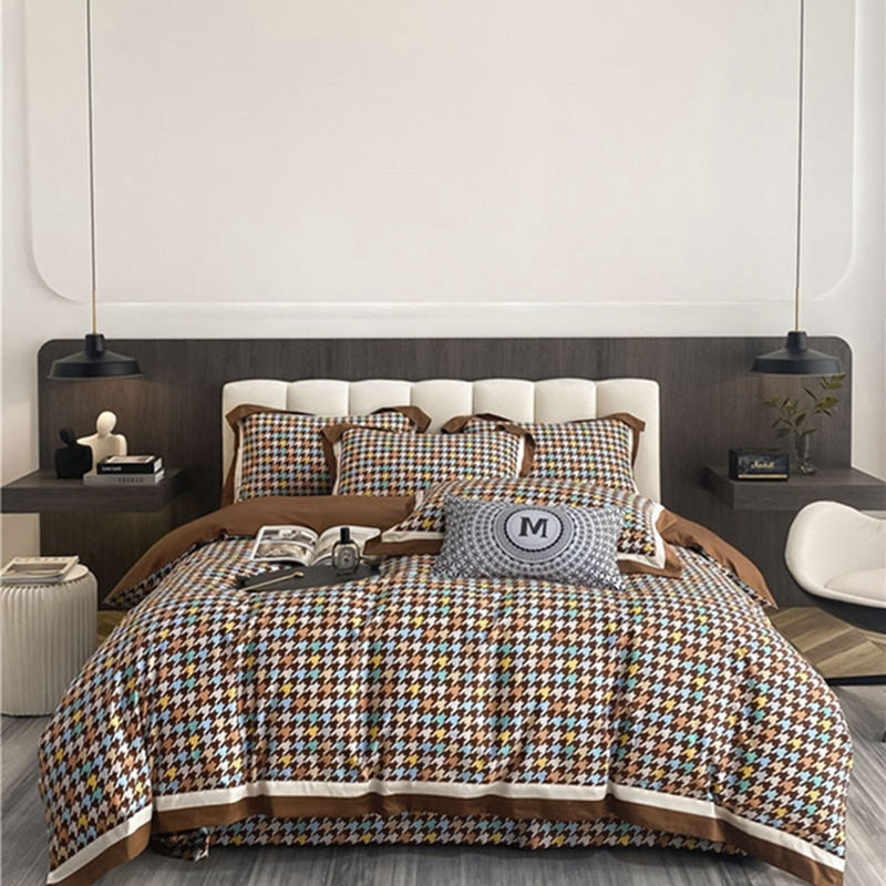 Grey Bedding Set Solid Color Boys Flat Sheet Duvet Cover No Filling Pillowcase Bed Queen Twin Bed Sheet Cute Kawaii