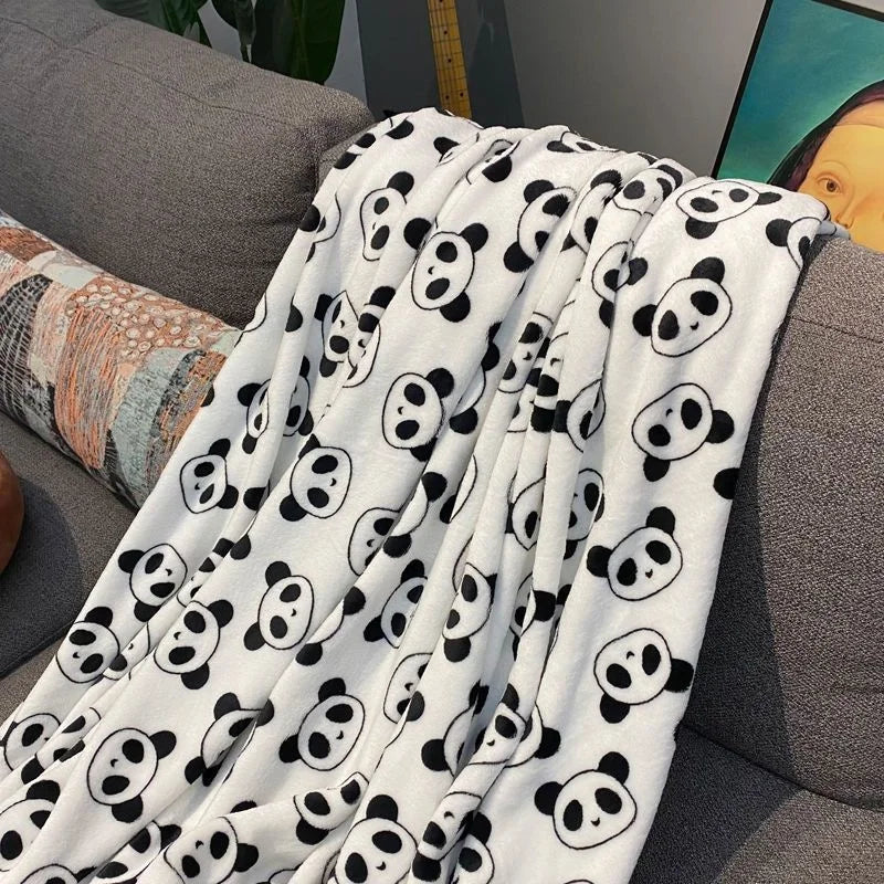 Ins Style Zebra Blanket Soft Microfiber Blanket For Bed Office Flannel Blanket Warm Throw Blanket Plush Bedspread Kids Bedding