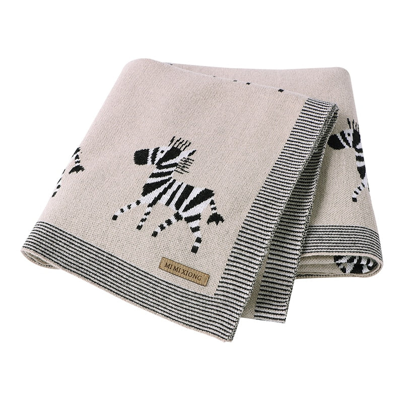 Baby Blankets Newborn Swaddle Wrap 100*80 CM Cotton Knitted Infant Kids Stroller Bedding Quilt Super Soft Children's Accessories