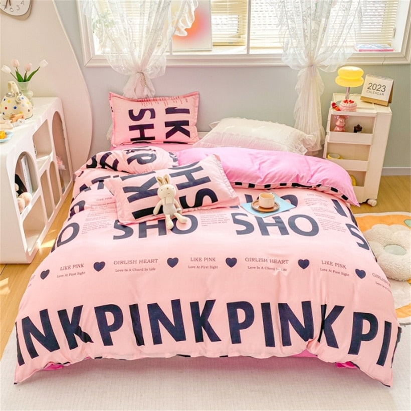 Dreamreal Floral Bedding Set with Duvet Cover 30 Colors Duvet Cover Fitted Sheet Pillowcase Luxurious Satin