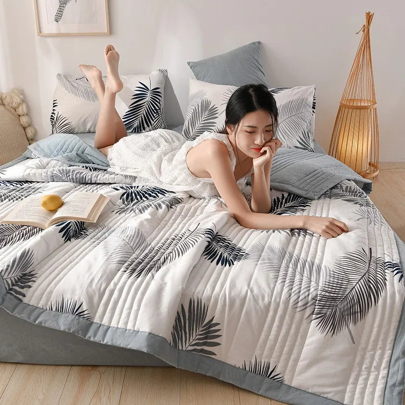 Home Textile Bedding Quilt Blankets Throw Bedspread Summer Quilt King Queen Twin Washed Cotton Comforter Bed Quilted Quilt