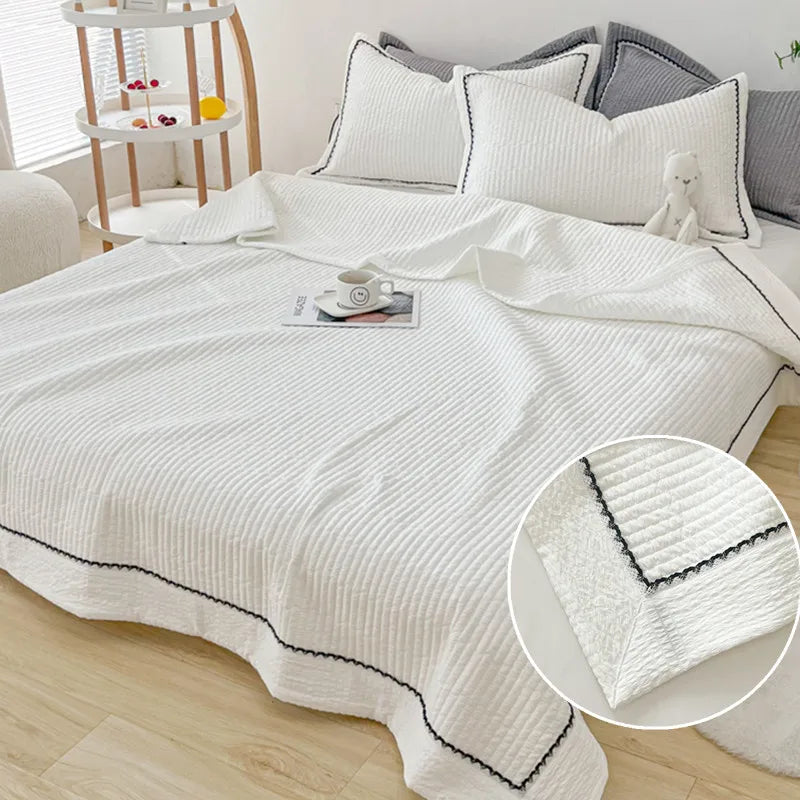 Bubble Yarn Blanket for Bed Single/Queen Size Bedspreads for Summer Plain Lace Quilt/Comforter for Sofa(pillowcase need order)