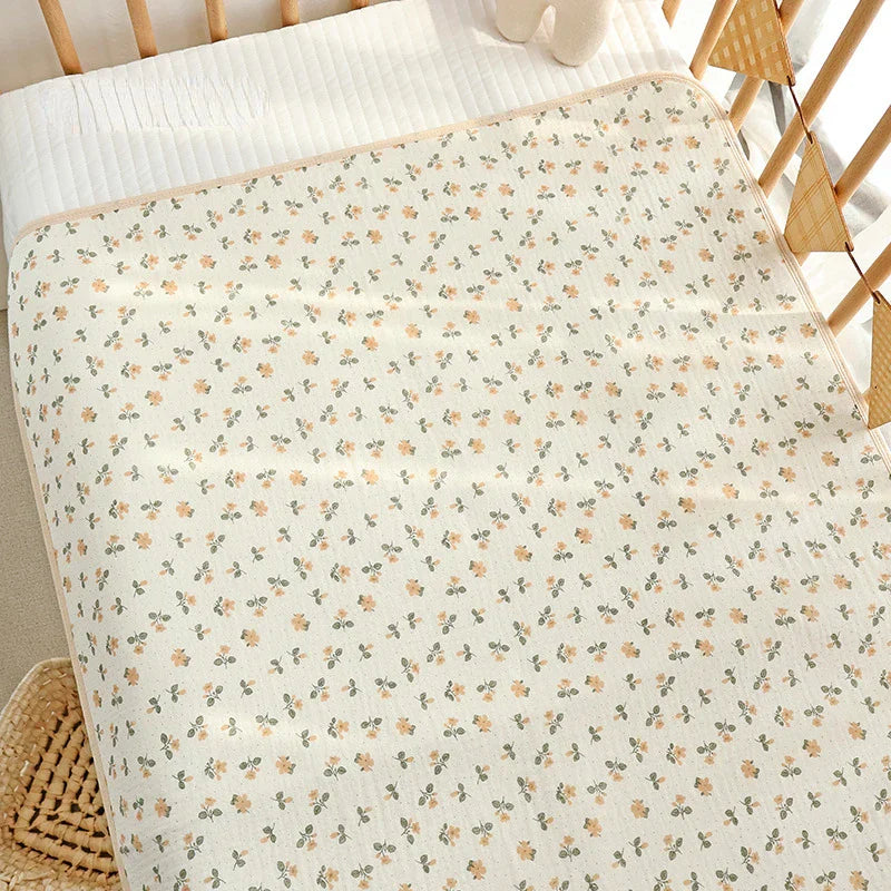 Cotton Baby Diaper Changing Mat Washable Large Size Diaper Changing Pad Covers Waterproof Children's Bed Sheet Bedding Items