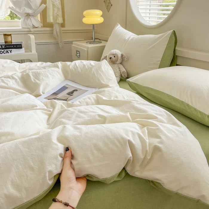Class A Pure Cotton Printed Checkered Quilt Cover All-cotton Yarn-dyed Washed Single Duvet Cover 160x210 Bedding
