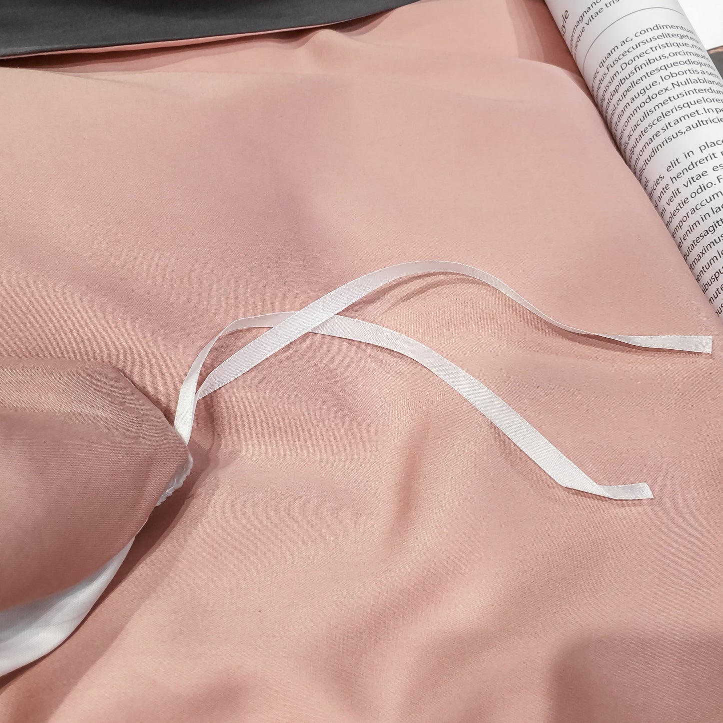 new four-piece bedding fashion cotton double household bed sheet quilt cover splicing design bedding pink color